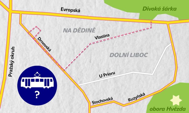 Zelení podporují zavedení tramvaje na Dědinu za předpokladu zapracování připomínek místních občanů